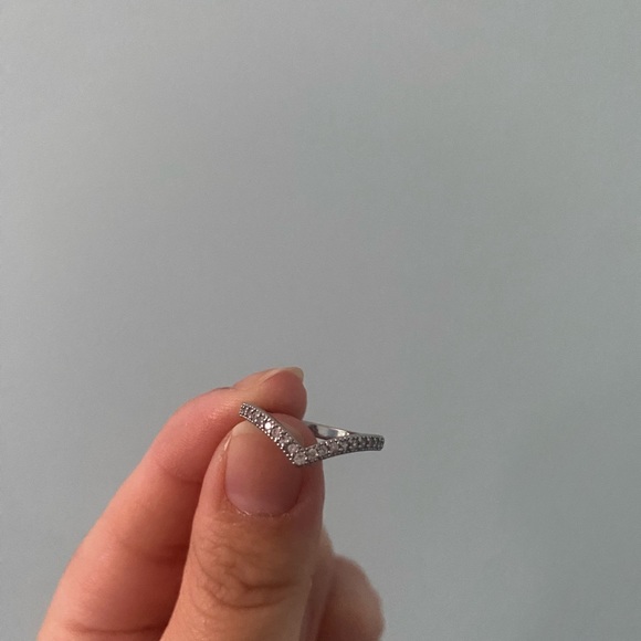 925 sterling silver wishbone ring - Picture 3 of 8